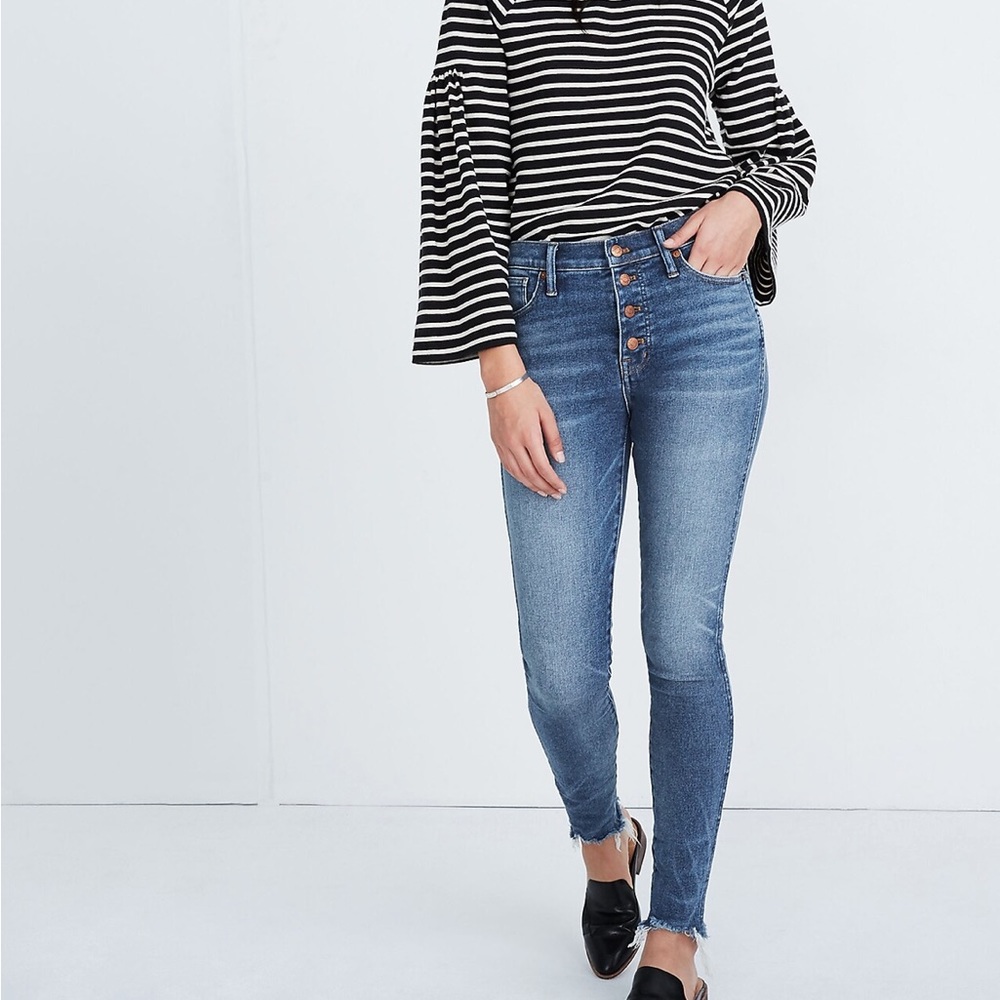 Madewell 10” high rise skinny jeans